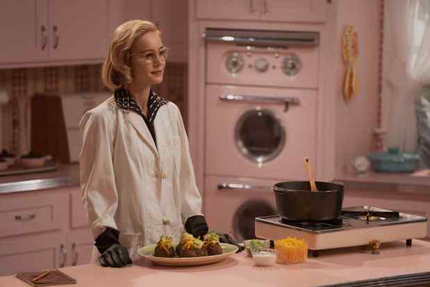Brie Larson stars as a 1950s-60s scientist who becomes a cooking show host in "Lessons in Chemistry" (Apple TV+)